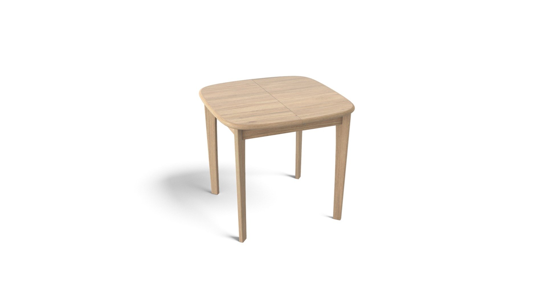 Monty Extending Dining Table, Oak Download Free 3D model by