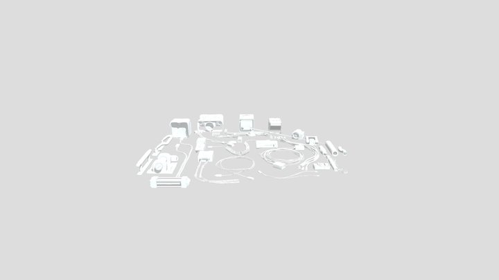 cables  some tech gear 3D Model