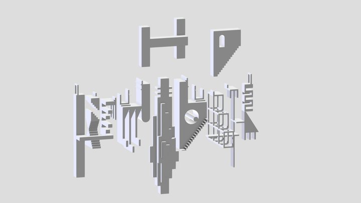 Parkour-Park 3D Model