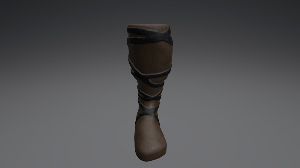 Conan's Left boot 3D model by DragonFireCA [d5c1f8b] Sketchfab