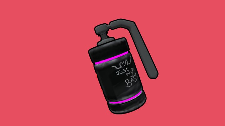 Stylized Grenade 3D Model