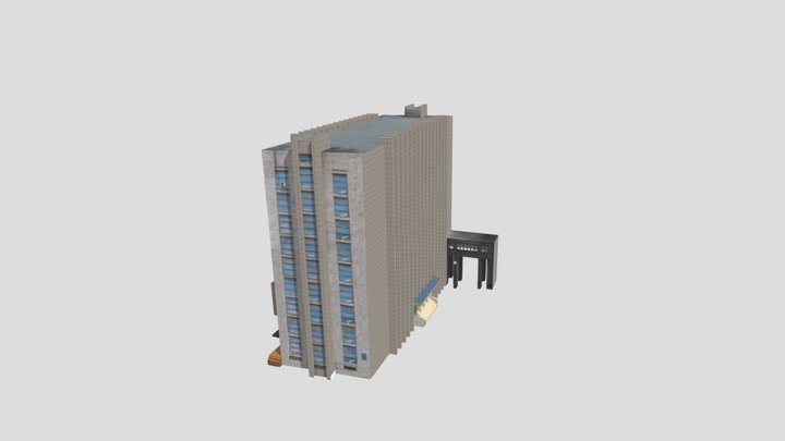 Kryvyi Rih National University building 6 second 3D Model