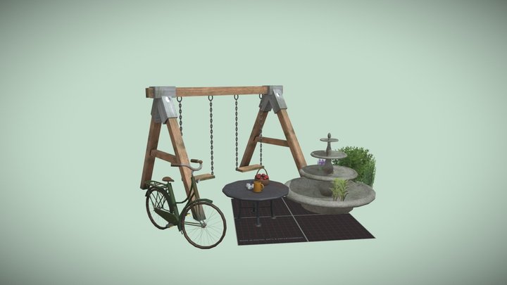 DAE 5 Finished props - GRANDMA'S HOUSE 3D Model