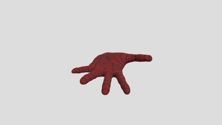Spider Man Hand Model with Joints 3D Model