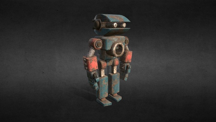 Rusty Robot 3D Model
