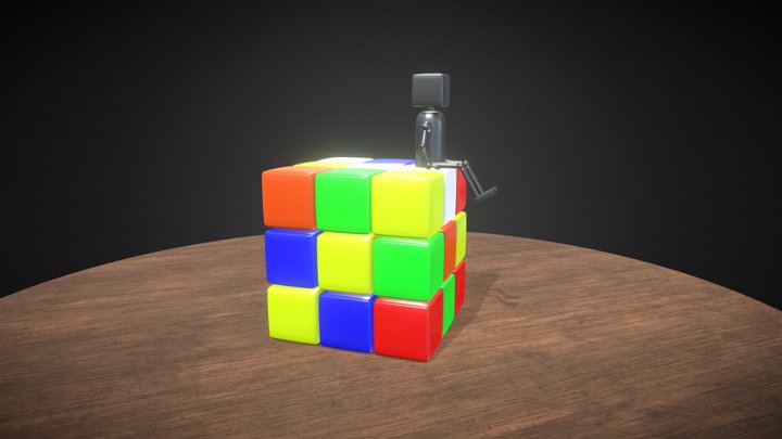 RUBIKS CUBE 3D Model