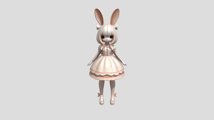cute bunny sweet lolita 3D Model
