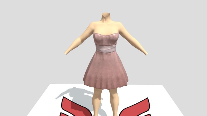 Avatall Eve Dress Rose – Free 3D Model STL