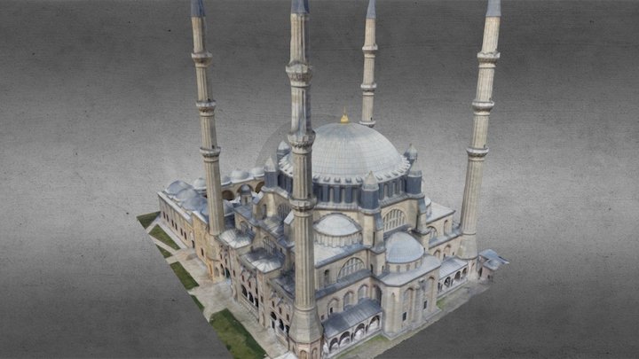 Edirne Selimiye Camisi Fotogrametrik 3d Modeli 3D Model