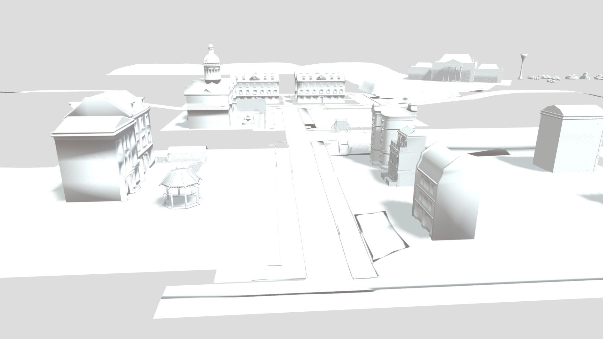 Work in Progress Preview of Solo Town