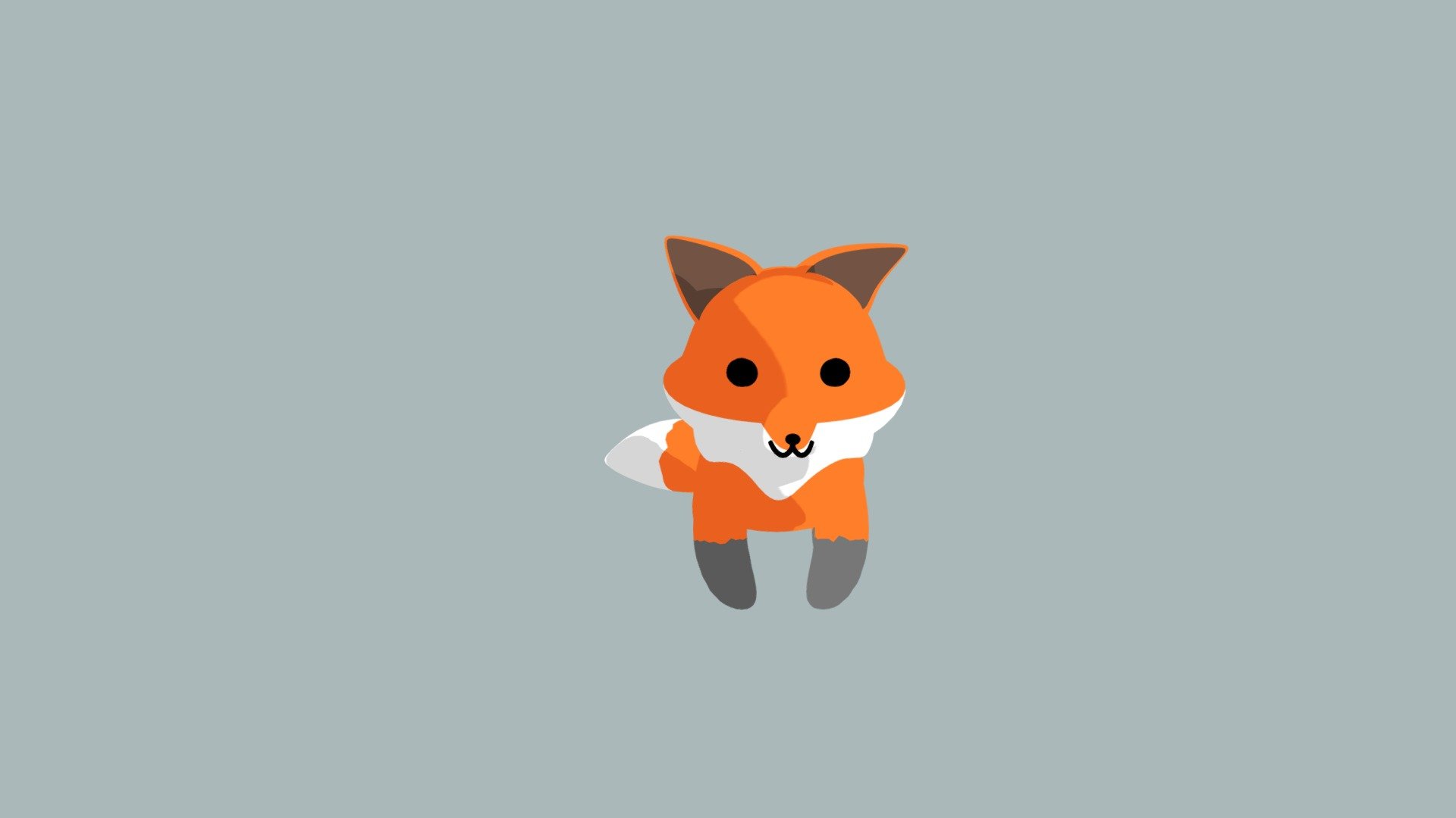 Cel-Shaded Cute Fox