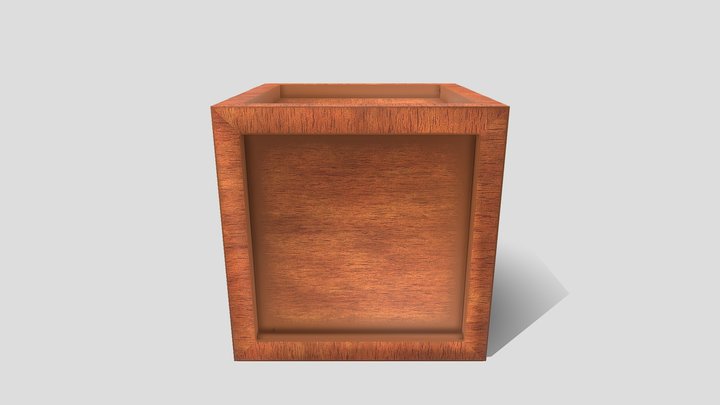crate baked (2) (4) 3D Model
