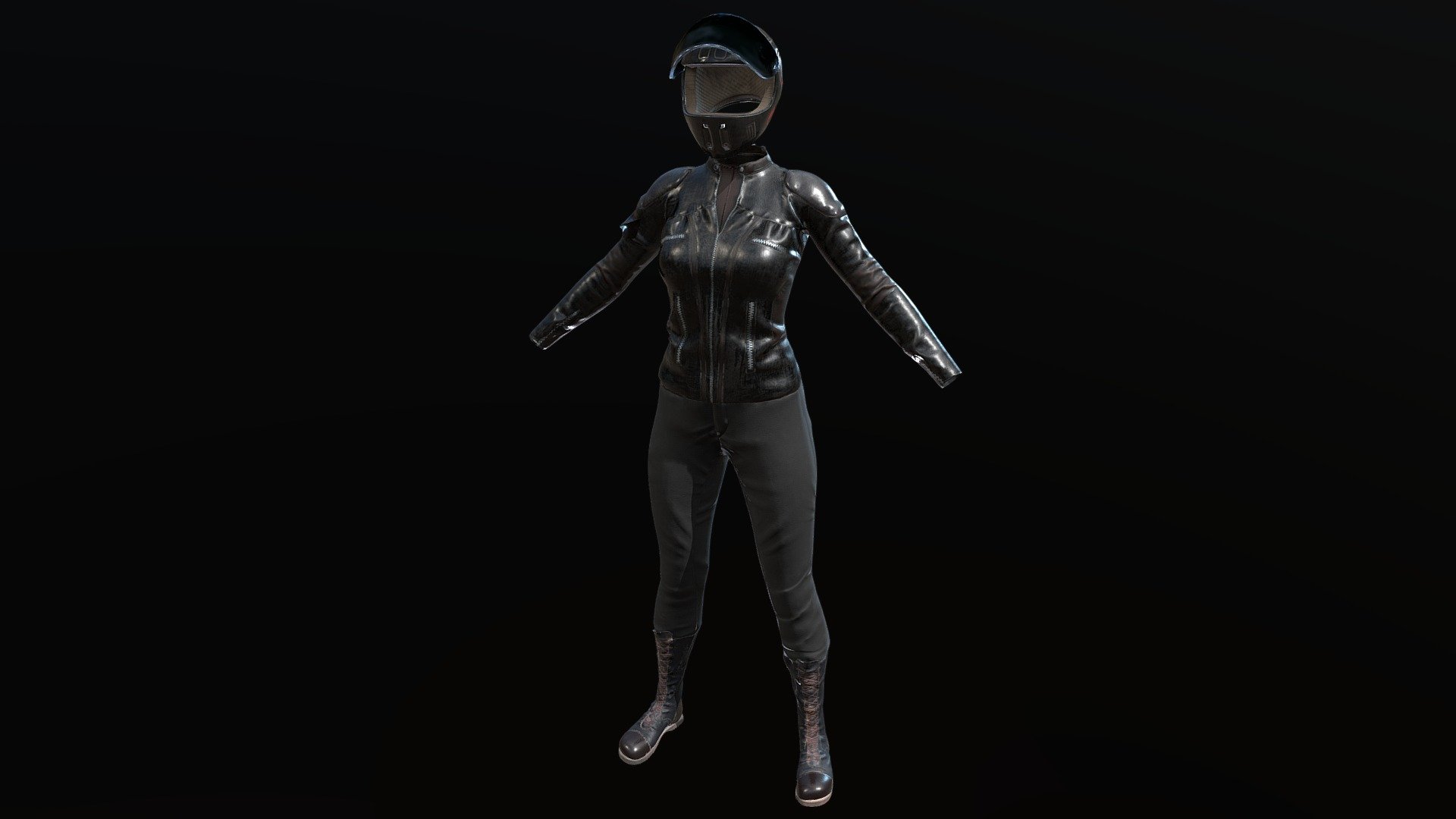 Female Biker Outfit