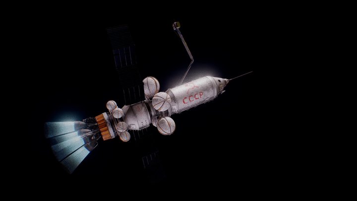 CCCP FICTION SOYUZ ROCKET 3D Model