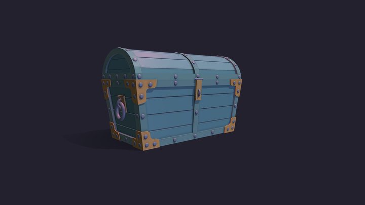 Blue Chest by murmankot - GameDev Legend 3D Model