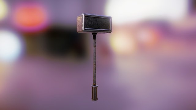 Thor's Hammer 3D Model