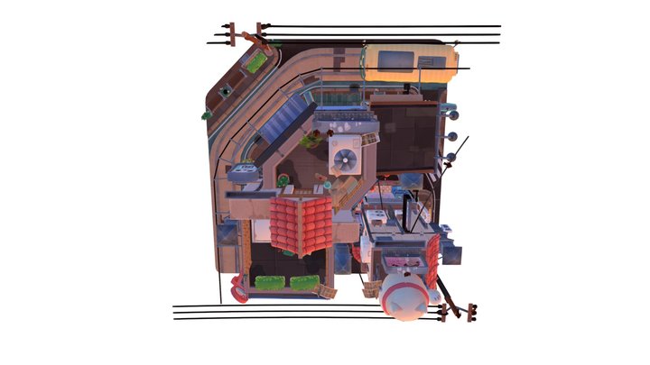 3d Editor Challenge - Above Tokyo 3D Model