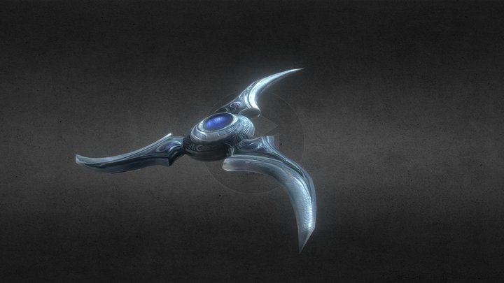Night Elf Weapon l Warcraft 3D Model