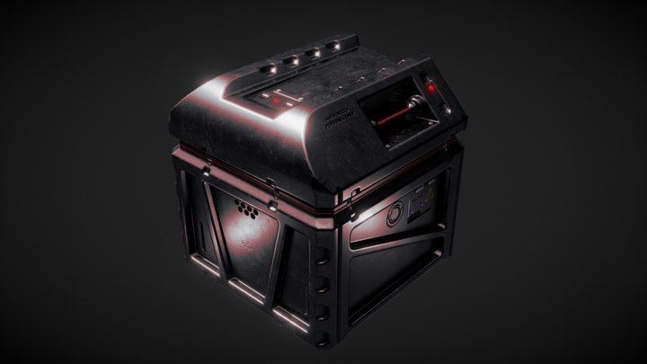 Sci FI Container 3D Model