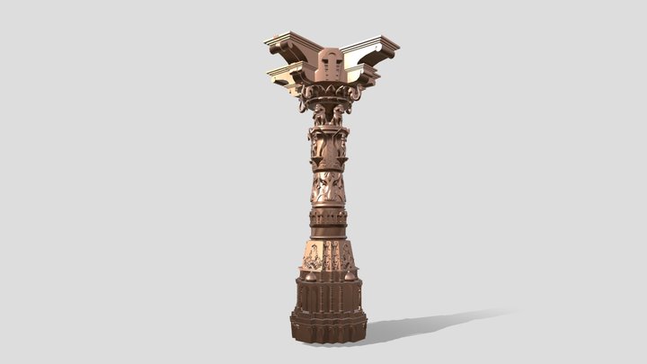 Detailed Piller 3D Model