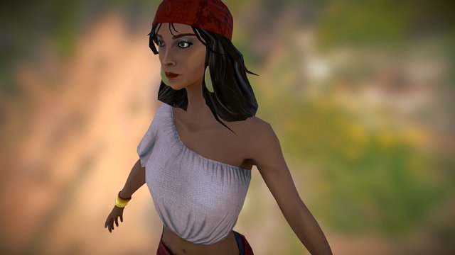 Bohemian Pirate 3D Model