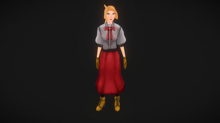 Amelie Pose 3D Model