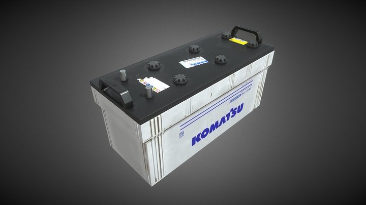 BATTERY GENUINE KOMATSU 3D Model