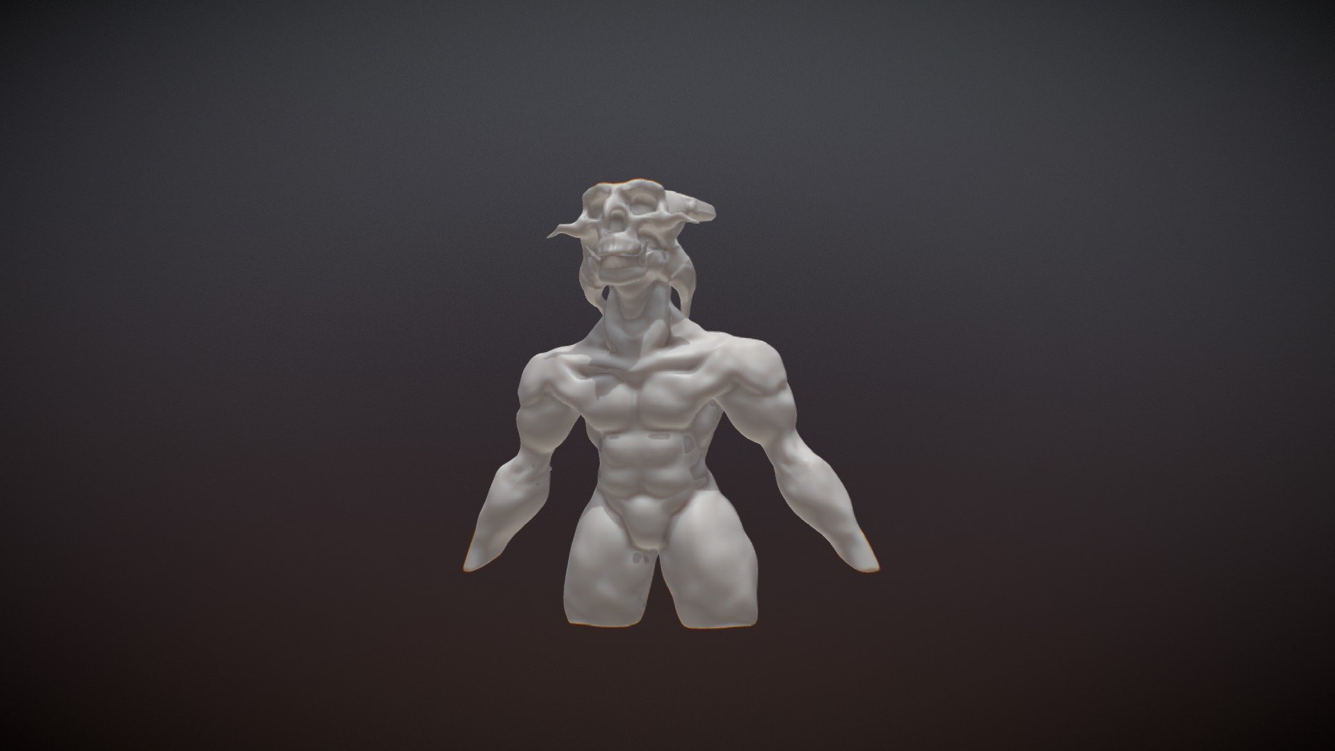 Demon upper body - 3D model by Emaryl [d5d36bc] - Sketchfab
