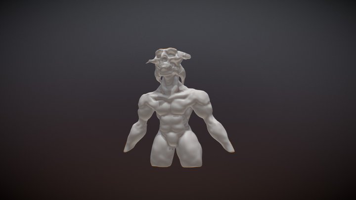 Demon upper body 3D Model