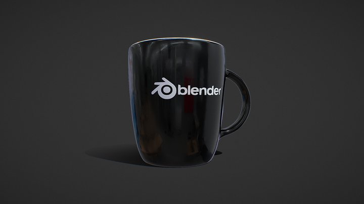 Blender Mug for Blender 3D Model