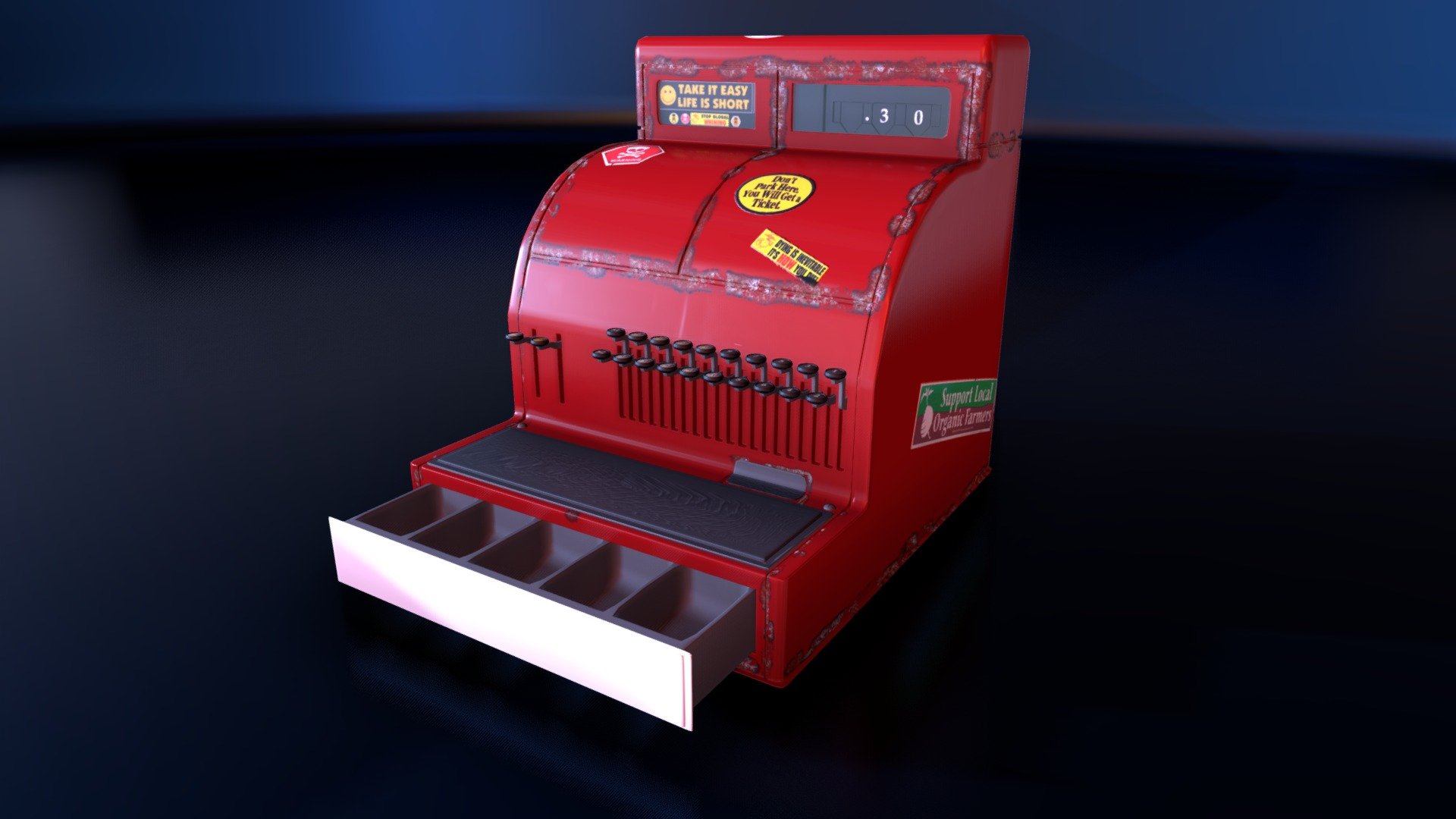 Cash Register 3D model by afriedlander [d5d5b72] Sketchfab