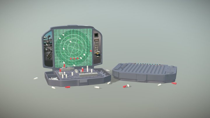 Battleship board game 3D Model