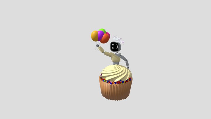 Cupcake Cathy 3D Model
