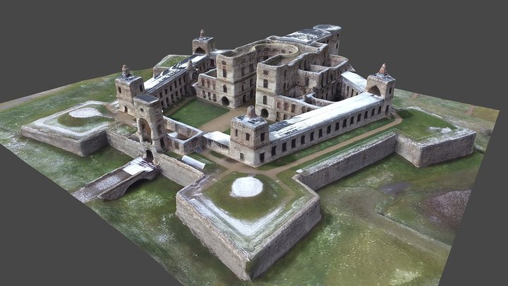 Krzyżtopór Palace, Poland | Drone 3D Scan – Modello 3D gratuito STL