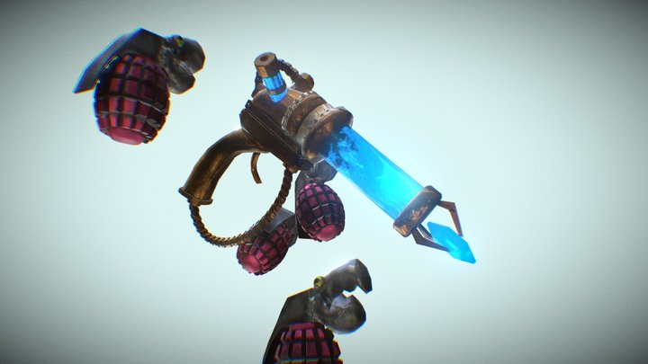 Laser Gun of Jinx 3D Model