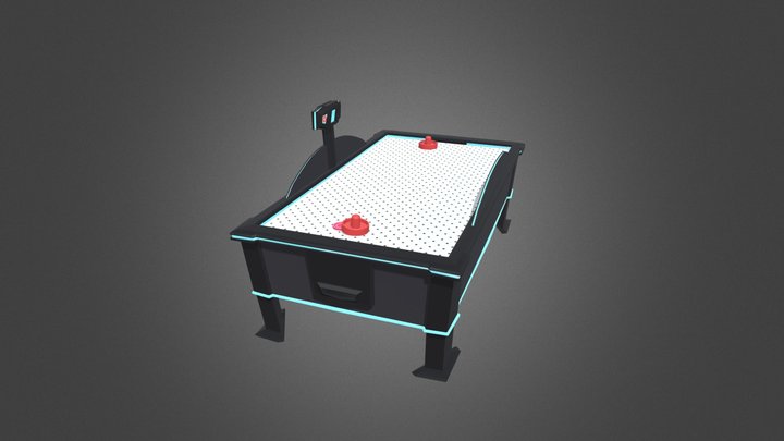 Air Hockey 3D Model