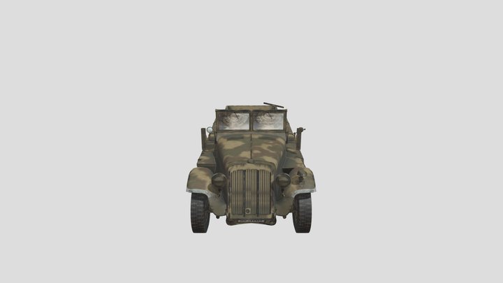Call Of Duty World War II car 3D Model