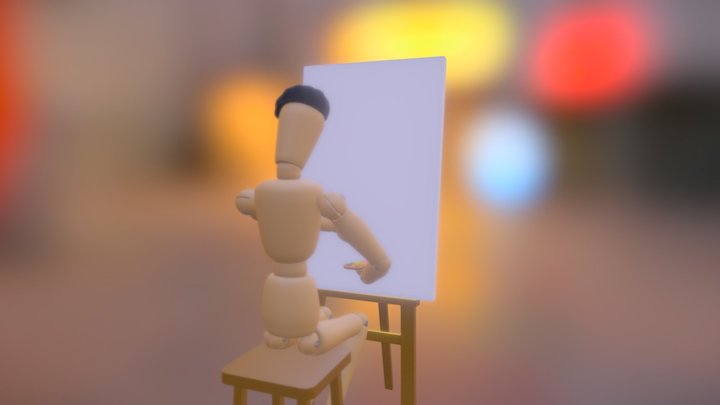 Painting Mannequin 3D Model