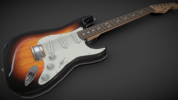 Fender Stratocaster 3D Model