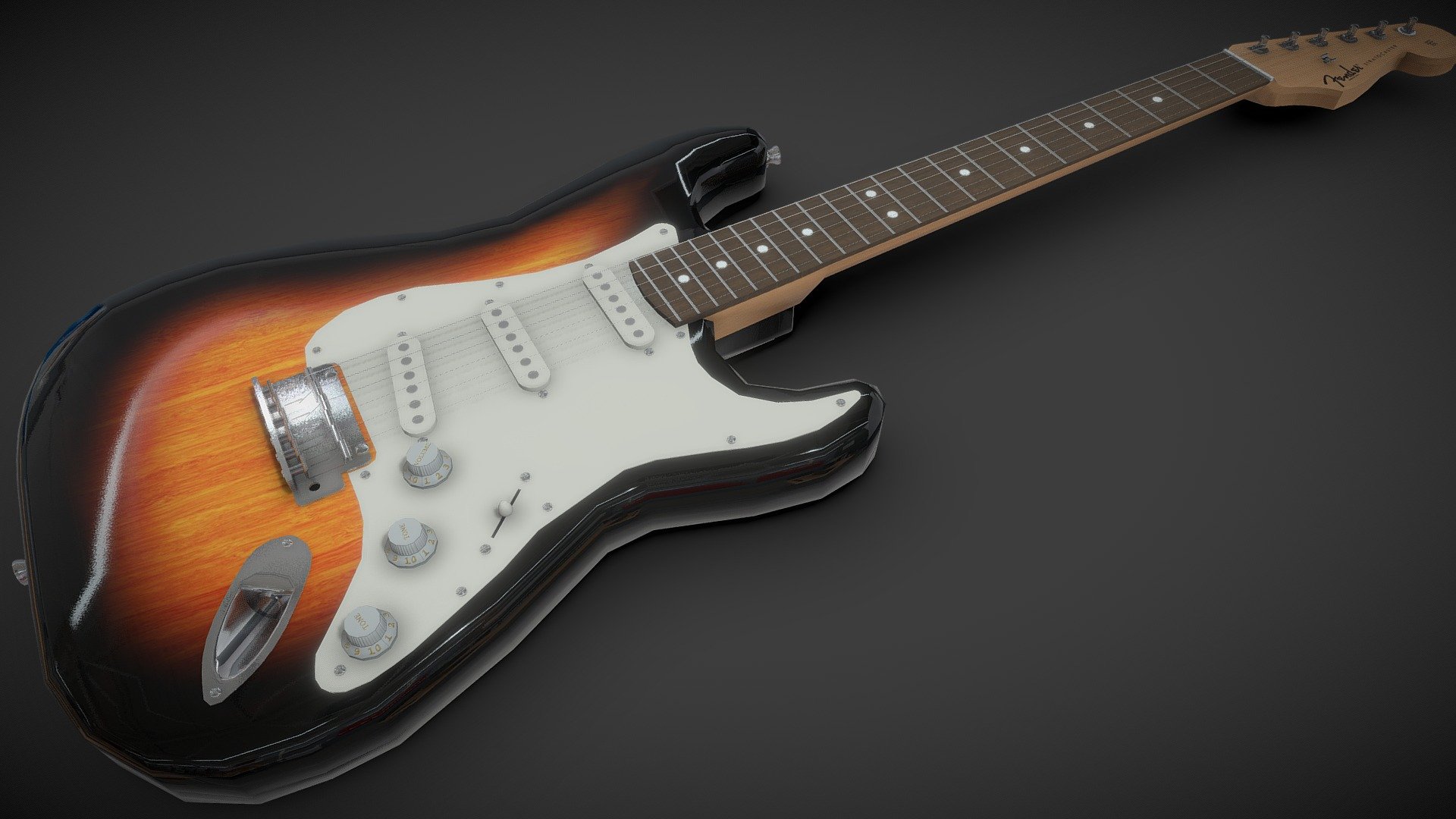 Fender Stratocaster Download Free 3D model by andersonfo [d5dac6b