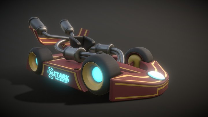 Iron Man Kart 3D Model
