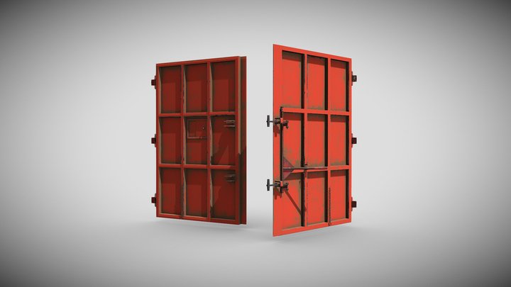 OPEN DOOR / GATE 3D Model