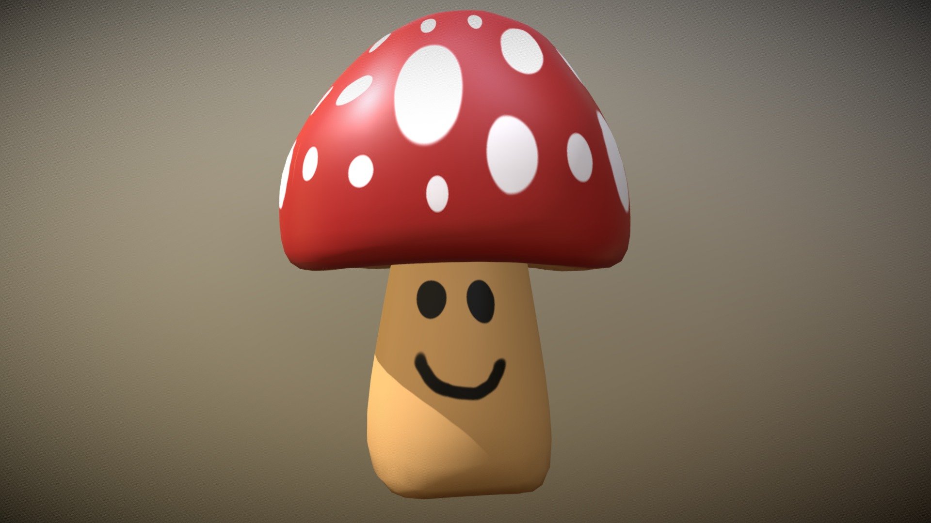 Red Mushroom cartoon style