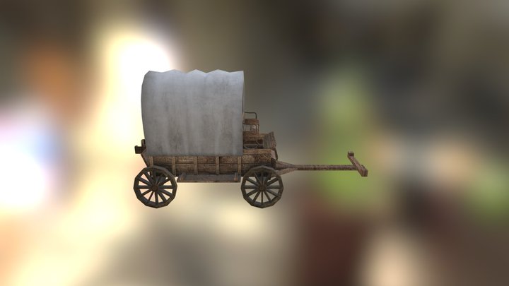 Wooden Covered Wagon – Free 3D Model STL