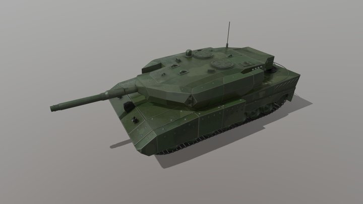 Leopard 2 RI 3D Model