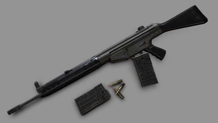 AK4  Automatkarbin 4 3D Model