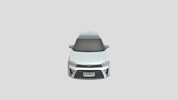 Modern compact car 3D Model