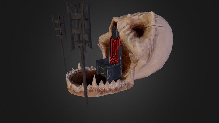 Skull Throne 3D Model