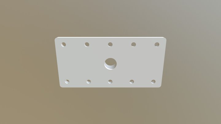Pattern Exercise - Mounting Plate 3D Model