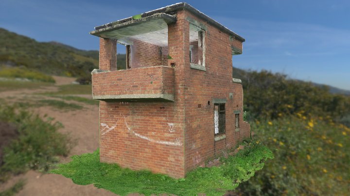 Cockerham Sands WW2 Bombing Range Quadrant Tower 3D Model